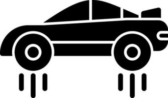 Flying car Vector Icon Design