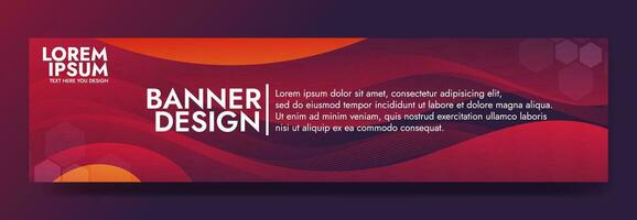 Abstract red liquid Wave Banner Template vector