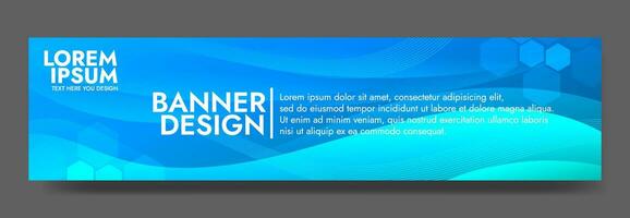 Abstract blue liquid Wave Banner Template vector