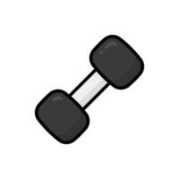 Dumbbell Cartoon Vector Icon Illustration. Sport Icon Concept Isolated Premium Vector. Flat Cartoon Style