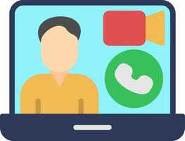 Video call Vector Icon Design