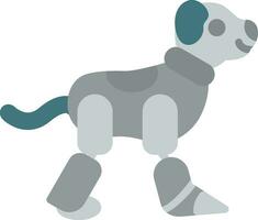 Robot dog Vector Icon Design