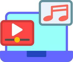 Music video Vector Icon Design