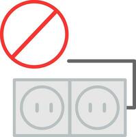 Socket ban Vector Icon Design