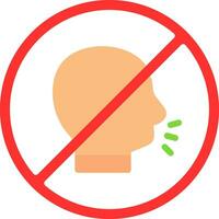 No shouting Vector Icon Design