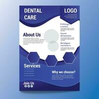 Free  dental healthcare flyer banner vector