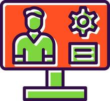 Content management system Vector Icon Design