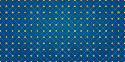 Blue Gold Pattern Banner Background vector