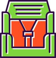 Car seat Vector Icon Design