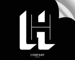 h letra logo vector diseño