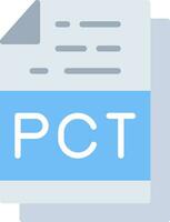 Pct File Format Vector Icon Design