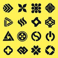 Set of geometric shapes vector