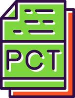 Pct File Format Vector Icon Design