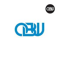 Letter OBW Monogram Logo Design vector