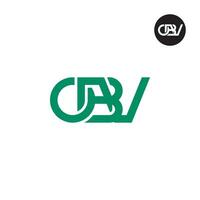 Letter OBV Monogram Logo Design vector