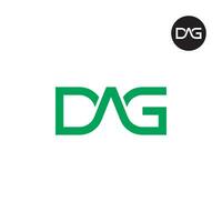 Letter DAG Monogram Logo Design vector