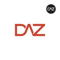 Letter DAZ Monogram Logo Design vector