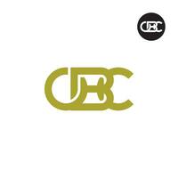 letra obc monograma logo diseño vector