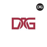 Letter DAG Monogram Logo Design Simple vector