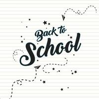 Back to school design vector. Simple and elegant back to school design background vector