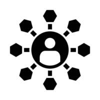 Networking Vector Glyph Icon For Personal And Commercial Use.
