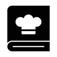 Recipe Book Vector Glyph Icon For Personal And Commercial Use.