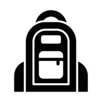 Backpack Vector Glyph Icon For Personal And Commercial Use.