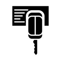 Key Programming Vector Glyph Icon For Personal And Commercial Use.