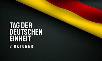 German Unity Day Background Design. vector