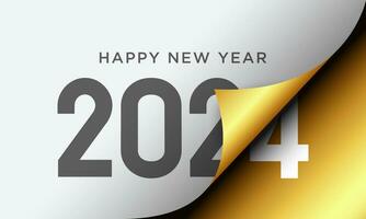 2024 Happy New Year Background Design. Vector Illustration.