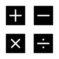 matemáticas vector glifo icono para personal y comercial usar.