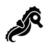 Seahorse Vector Glyph Icon For Personal And Commercial Use.