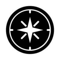 Compass Vector Glyph Icon For Personal And Commercial Use.