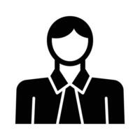 Office Worker Vector Glyph Icon For Personal And Commercial Use.