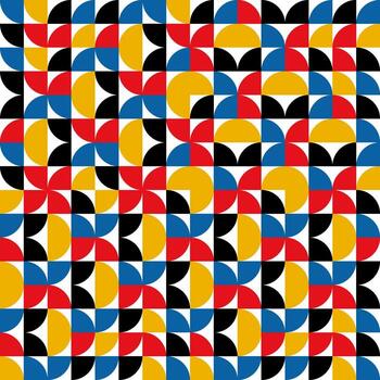 Geometrical abstract texture background with dynamic colorful shapes minimalistic pattern vector