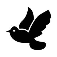 Dove Vector Glyph Icon For Personal And Commercial Use.