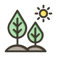 Nature Vector Thick Line Filled Colors Icon For Personal And Commercial Use.