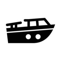 Boat Vector Glyph Icon For Personal And Commercial Use.