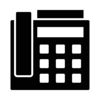 Fax Machine Vector Glyph Icon For Personal And Commercial Use.