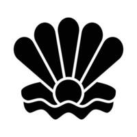Clam Vector Glyph Icon For Personal And Commercial Use.