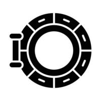 Porthole Vector Glyph Icon For Personal And Commercial Use.