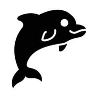 Dolphin Vector Glyph Icon For Personal And Commercial Use.