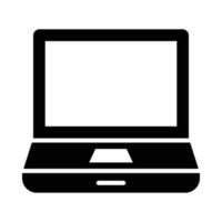 ordenador portátil vector glifo icono para personal y comercial usar.