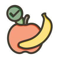 Nutrition Vector Thick Line Filled Colors Icon For Personal And Commercial Use.