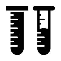 Test Tube Vector Glyph Icon For Personal And Commercial Use.