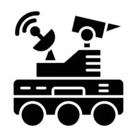 Moon Rover Vector Glyph Icon For Personal And Commercial Use.