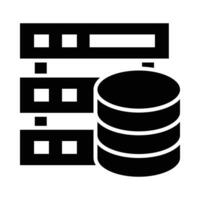 Database Vector Glyph Icon For Personal And Commercial Use.