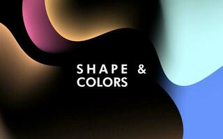 abstract colorful smooth wave mesh shape color background. eps10 vector
