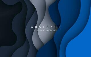 multi colored abstract blue gray papercut overlap layers background. eps10 vector