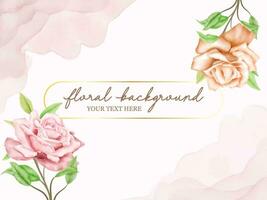 Floral Wedding Banner Background Template vector